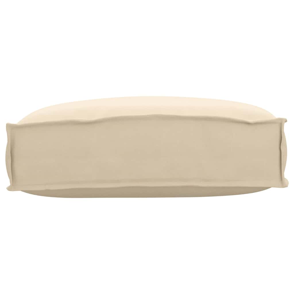 Pallet Cushion for Backrest Beige 50 x 40 x 12 cm Oxford fabric